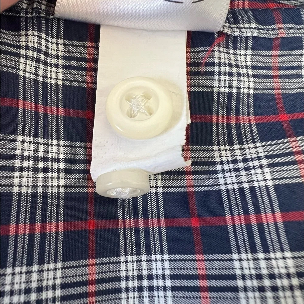 Banana Republic Button Down Plaid Shirt red, white, & blue Size L Men